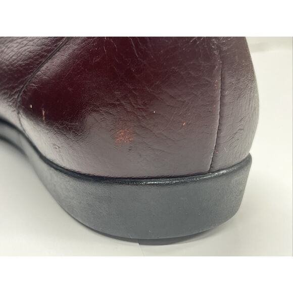 SAS Simplify Women’s 10N Red Leather Loafers Flats Tripad Comfort Shoes - Picture 9 of 14